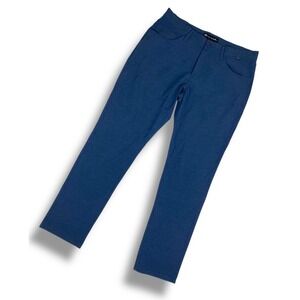 TRAVIS MATHEW Mens 5-Pocket Performance Pants Size 34/32 Blue Lightweight Chinos